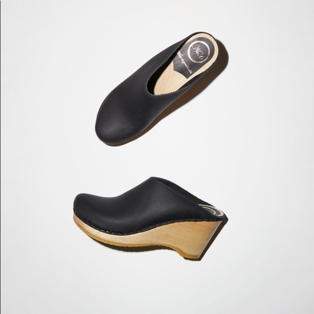 Designer No. 6 Clogs - Black - Worn one time - too small for me.